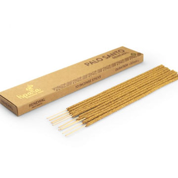 Ispalla Palo Santo Renewal Stick Incense Box and sticks on white background